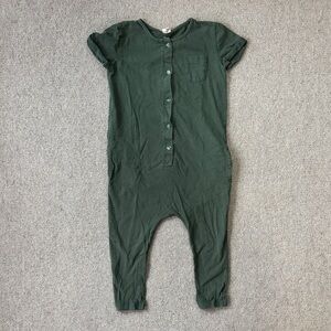 Forest Green Kids Romper